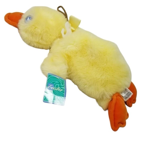 Vintage Google Eyed Duck Puppet 17” Stuffed Plush Yellow - Picture 2 of 8